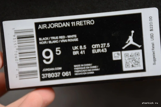 Retro (2019) Bred Playoffs 378037-061  Jordan 378037-061 11 0503